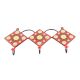 Red And Yellow Sunflower Ceramic Tiles Hooks